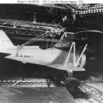 A Curtiss F9C-2 Sparrowhawk inside USS Akron (ZRS-4) hangar.