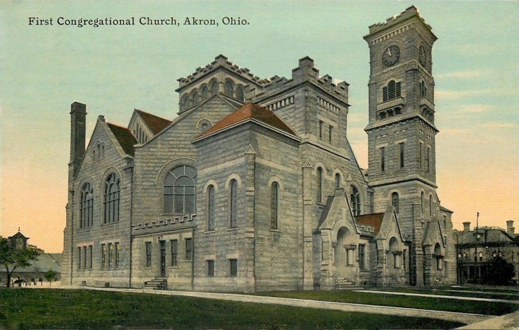 First Congregational Church Akron Postcards