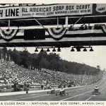 A close race..National Soap Box Derby. Akron, Ohio