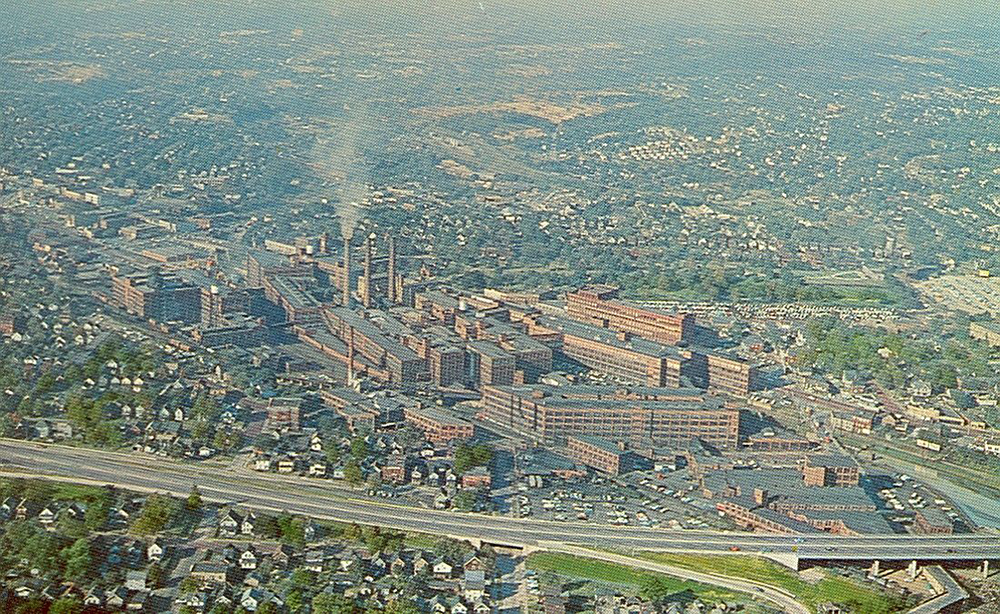 Aerial view of Goodyear Factory, Akron, Ohio