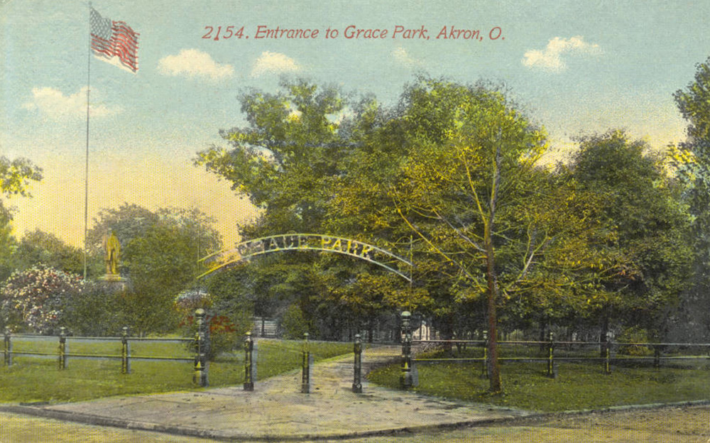 Entrance to Grace Park, Akron, O.