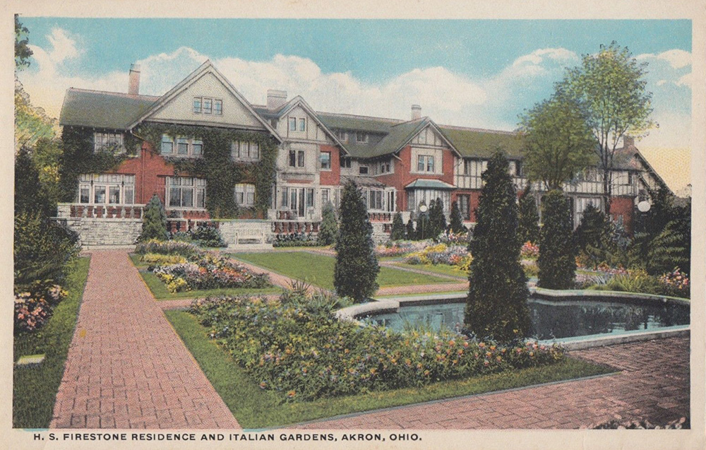 H. S. Firestone Residence and Italian Gardens, Akron, Ohio.