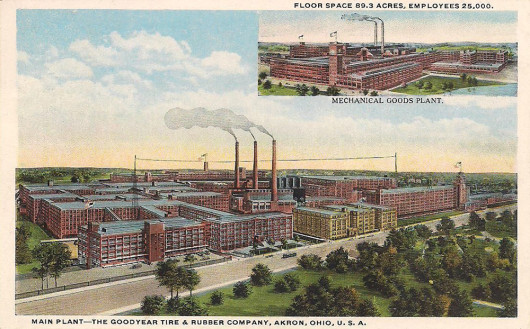 The Goodyear Tire and Rubber Company - Main Plant - Akron Postcards