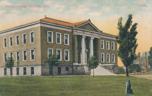 Buchtel College - Akron Postcards