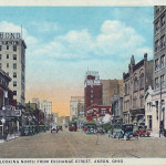 Main Street, looking north from Exchange Street, Akron, Ohio