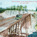 Street Car Bridge, across Cuyahoga River at Gorge, near Akron, Ohio