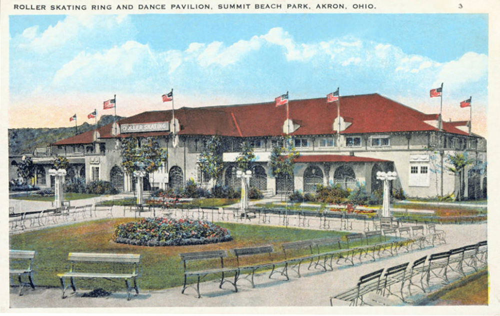 Roller Skating Ring and Dance Pavilion, Summit Beach Park, Akron, Ohio.