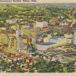 Air View of Downtown Section, Akron, Ohio