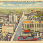 View of Akron, Ohio. Looking South From First Central Tower Building