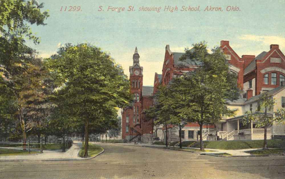 S. Forge St. showing High School, Akron, Ohio