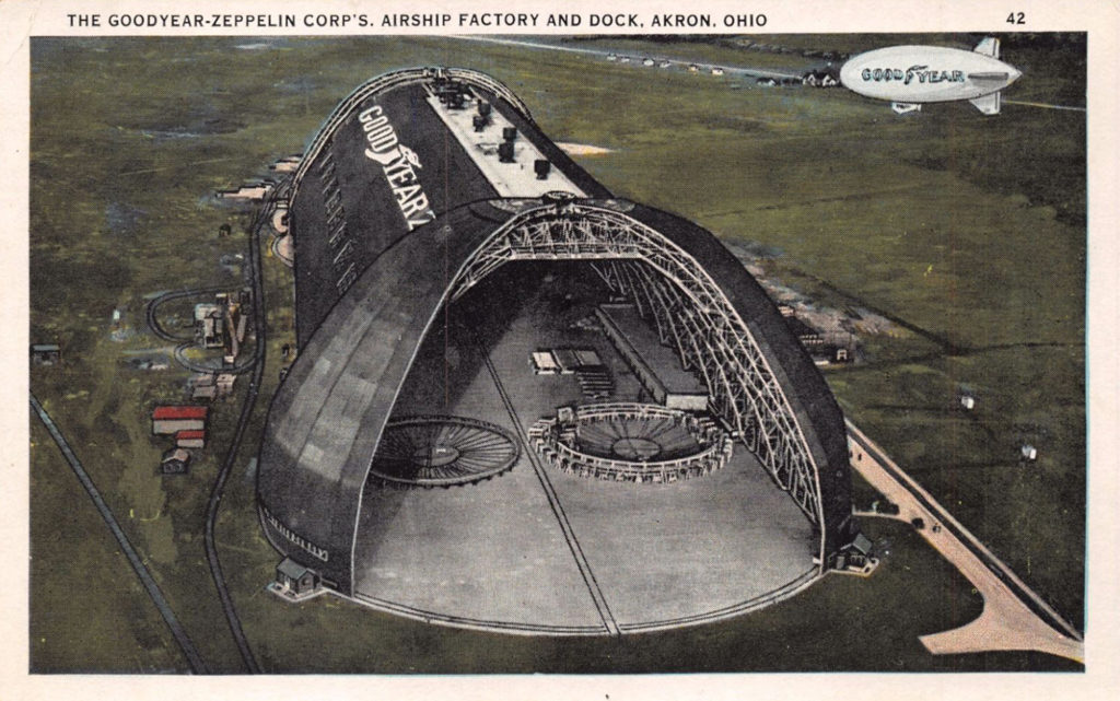 The Goodyear-Zeppelin Airship Factory - Akron Postcards