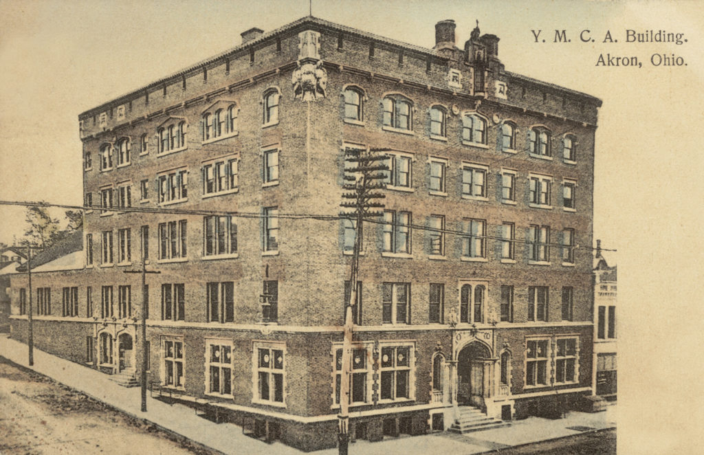 YMCA Building Akron Postcards