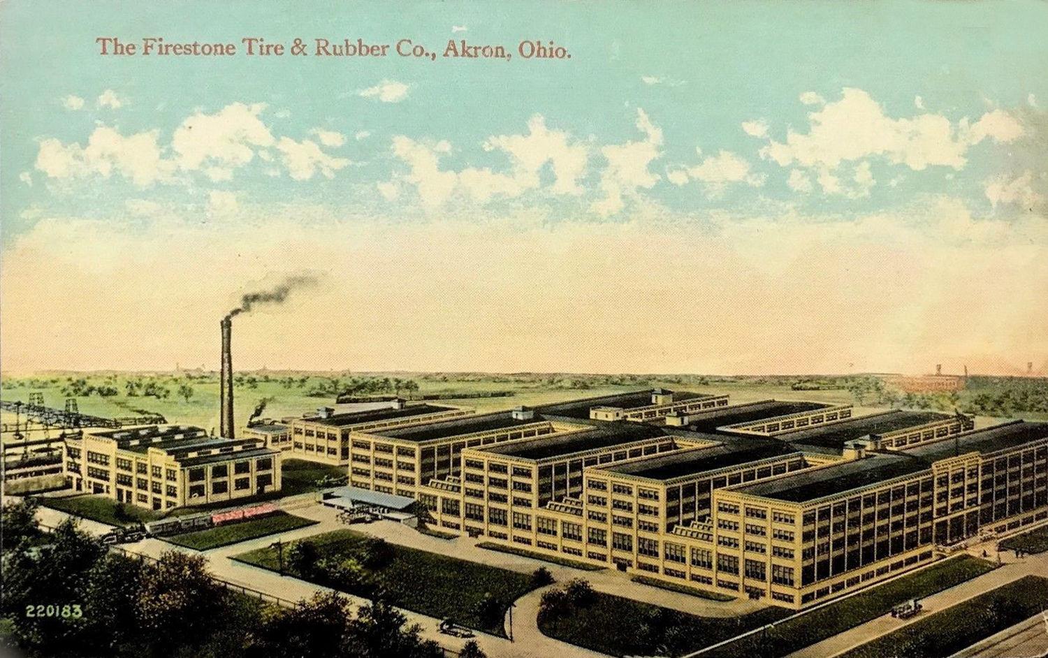 Firestone Tire & Rubber Company Akron Postcards