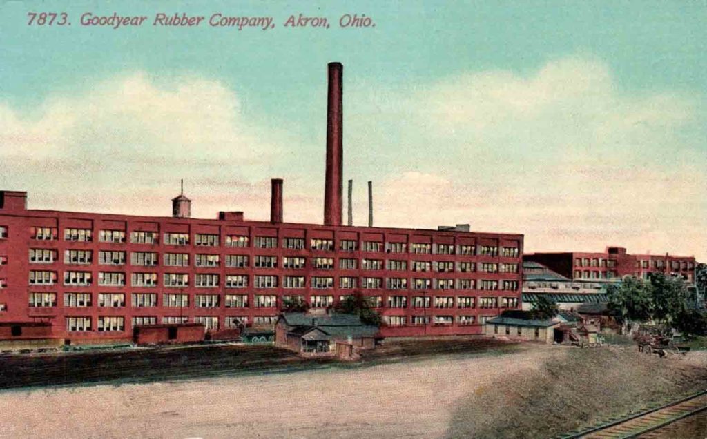 Goodyear Rubber Company Akron Postcards