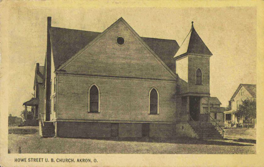 Howe Street U.B. Church, Akron, Ohio