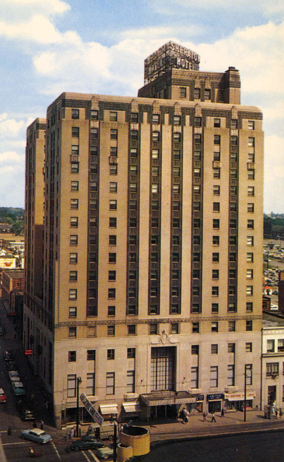 Mayflower Sheratan Akron Postcards