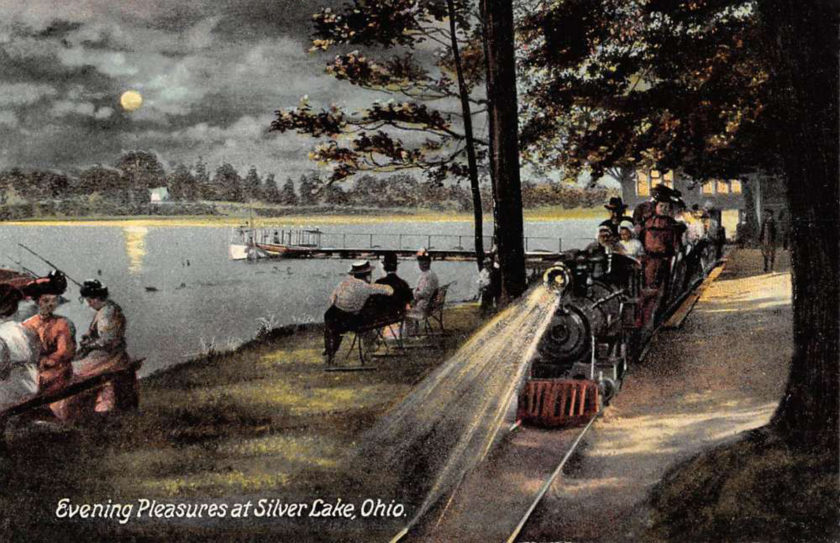 Silver Lake Railway at Night, Akron/Cuyahoga Falls, Ohio