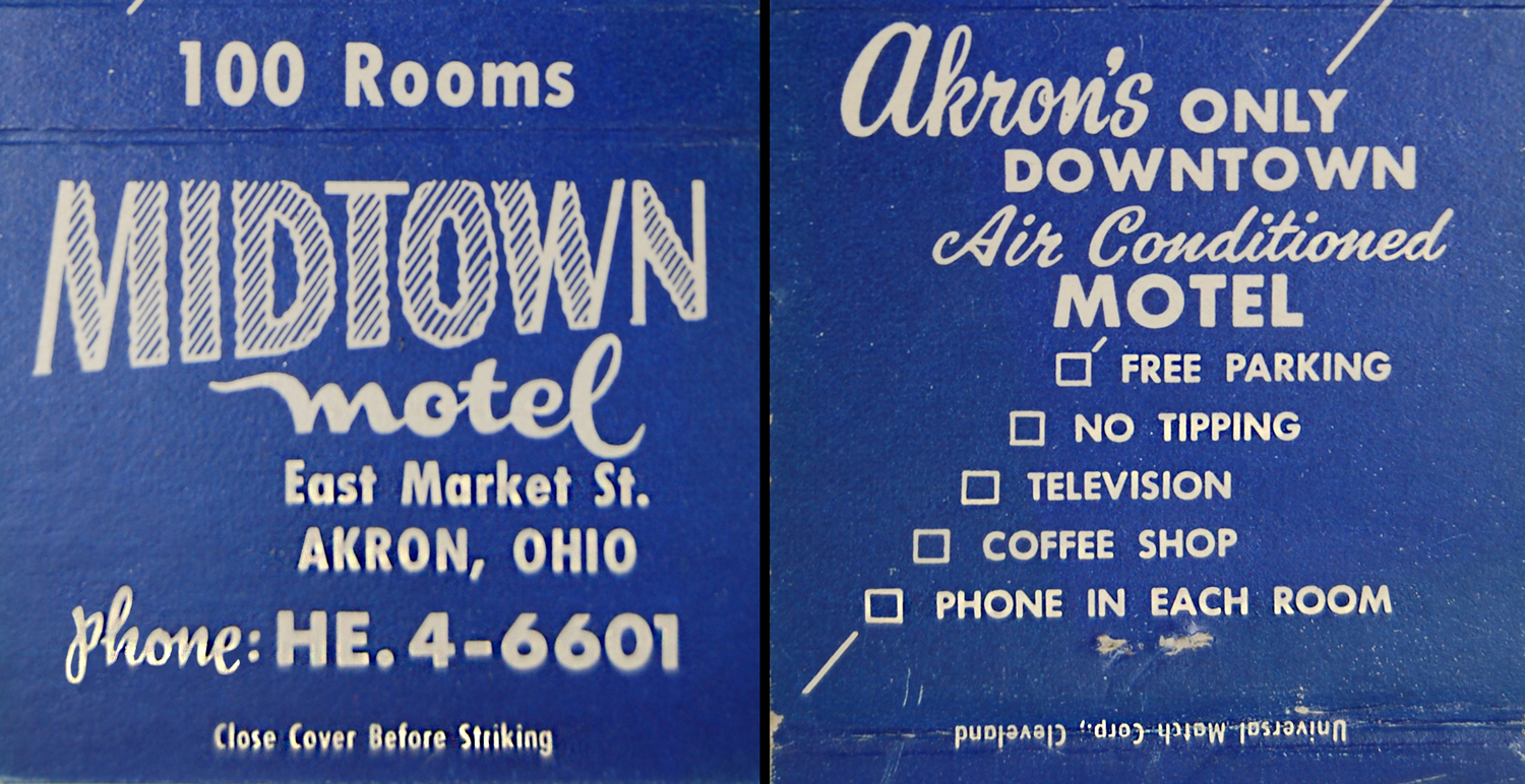 X-midtown-motel-b - Akron Postcards