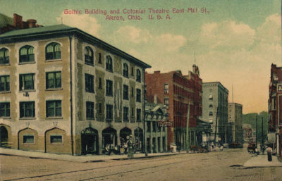 Gothic Building and Colonial Theater, Akron, Ohio