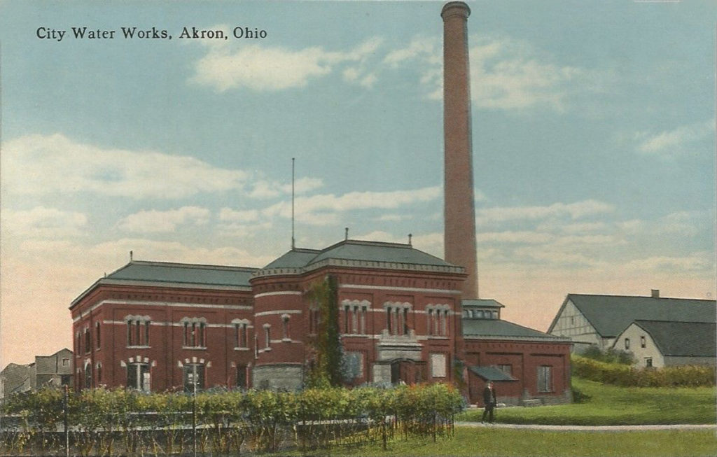 City Water Works Akron Postcards