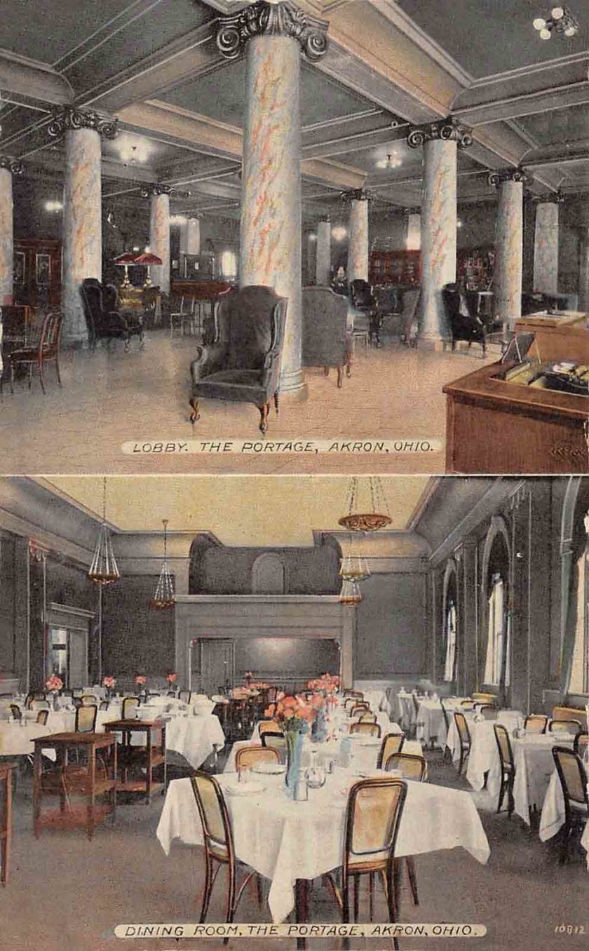 Portage Hotel Interior - Akron, Ohio