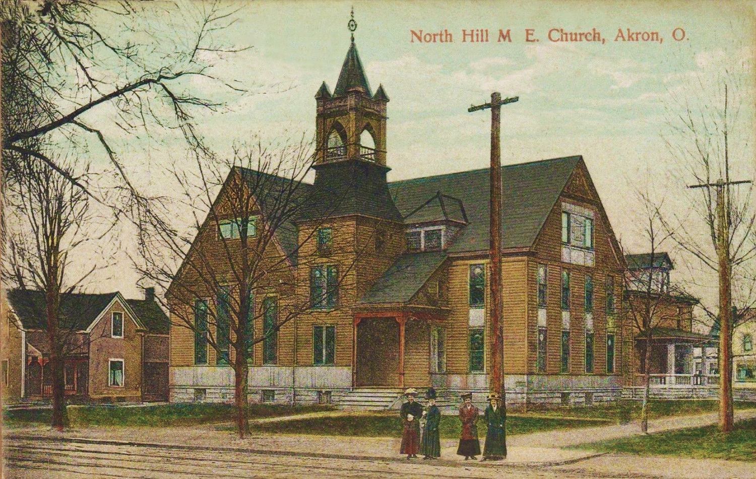 North Hill M. E. Church Akron Postcards