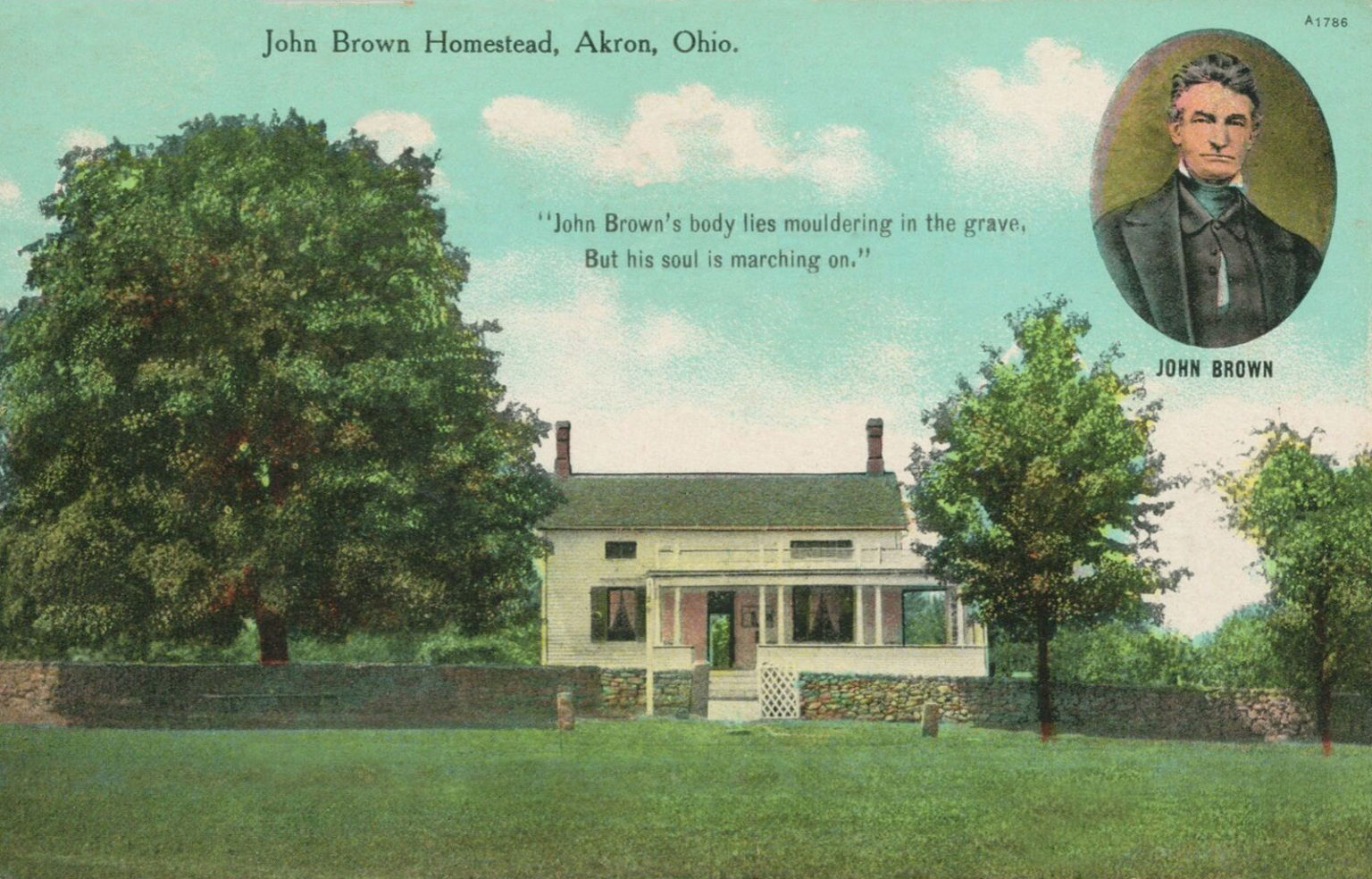John Brown House Akron Postcards